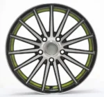 13-17" Black Machine Face Red Undercut Alloy Rim Oy17158