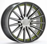 13-17" Black Machine Face Red Undercut Alloy Rim Oy17158 - Image 4