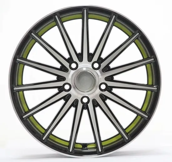 13" 15" 16" 17" Rim 16 Multi Size Black Machine Face with Red Undercut Aftermarket Casting Alloy Car Wheel Rim Oy17158