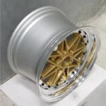 14/15/16inch 4*100/114.3 Black Polished Lip Gold Rines Alloy Wheel Rim - Image 4
