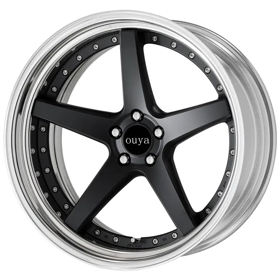 15 16 17 18 Inch Customized Gunmetal Wheel Rim High Polished Split-Spoke Design Forged Alloy Wheels 5X100 5X108 5X120 5X127
