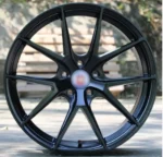 15-19 Inch Matte Black 5 Holes Aluminum Alloy Car Wheel Rim Mag Ring Rine