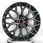 Oy17199 15-20 Inch 5 Hole 5X120/114.3 Black Machine Matt Black Casting Alloy Wheels - Image 2