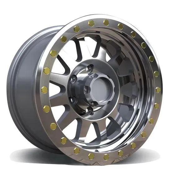 Oy17199 15-20 Inch 5 Hole 5X120/114.3 Black Machine Matt Black Casting Alloy Wheels