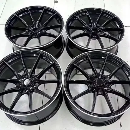 16 17 Inch 5X114.3 Black Color Alloys Aluminum Car Passenger Rims Wheels for Rays CE28