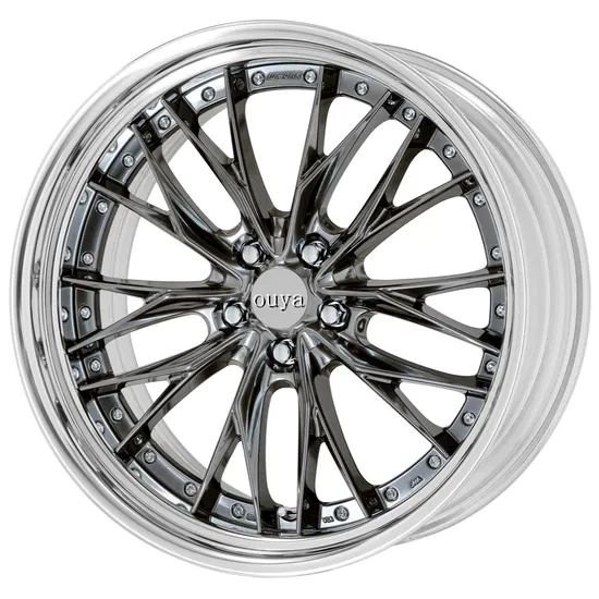 19 20 21 Inch Custom Gunmetal Wheel Rim Brushed High Gloss Finish Multi-Spoke Design 2 3 Pieces Forged Wheels 5X108 5X112 5X114.3 5X120