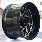 20*9j/20*10j/20*12j/22*12j/24*14 Rim Black Milling Window Chrome 4X4 Aluminum Alloy Offroad Wheels - Image 3