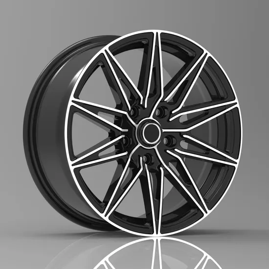 5 Holes 8X100 114.3 PCD 17 Inch Black with Machined Face Alloy Wheel Rims From China Oy17203 Multi Spoke Casting