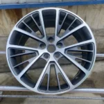 5 Holes Alloy Car Wheel Rims Gunmetal Gray Silver Durable - Image 2