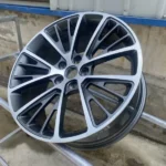5 Holes Alloy Car Wheel Rims Gunmetal Gray Silver Durable - Image 3