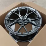 5 Holes Black Hyper Bronze Lip Aluminum Alloy Car Wheel