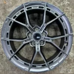 5 Holes Black Hyper Bronze Lip Aluminum Alloy Car Wheel - Image 3