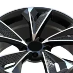 5-Holes Black Replica Aluminum Alloy Car Wheel - Image 4