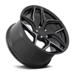 5 Holes Black Face Silver Lip Forged Car Wheel Rim