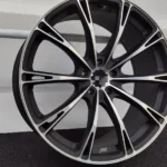 5 Holes R18 R19 Black Machined Gloss Car Wheel Rim Mag - Image 2