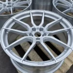 5 Holes Silver Aluminum Alloy Car Wheel Durable Forged Wheel Rims - Image 2