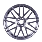 5 Holes Silver Aluminum Alloy Car Replica Wheel Rims - Image 2