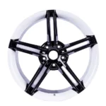 5 Holes Silver Aluminum Alloy Car Replica Wheel Rims - Image 4