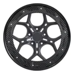5 Holes Off-Road Alloy Wheels Carbon Fiber Cover - Image 2
