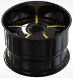5X112 2 Piece 18 19 20inch Black Hub Yellow Spoke Aluminium Alloy Wheel Rim Alloy Rims - Image 3