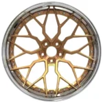 5X112 2 Piece 18 19 20inch Black Hub Yellow Spoke Aluminium Alloy Wheel Rim Alloy Rims - Image 4