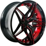 5X127/5X139.7 18et Brown Red Wheels Classic Car Accessories Aftermarket Rims - Image 2