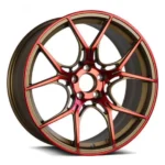 6X135/6X5.5/6X139.7 Black Milled with Red Tint Car Wheel OEM ODM Double Color Wheel Factory Manufacture - Image 2