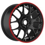6X135/6X5.5/6X139.7 Black Milled with Red Tint Car Wheel OEM ODM Double Color Wheel Factory Manufacture