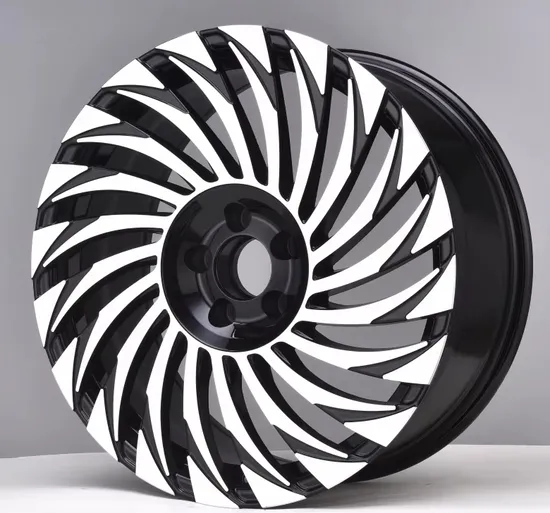 Aluminum Alloy Gravity Casting Car Wheel Rim, a Variety of Processes, 5 Holes Silver Machined Face Car Wheel