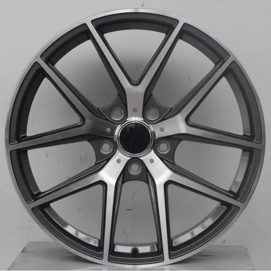 5 Holes Silver Black Machined Racing Car Wheel
