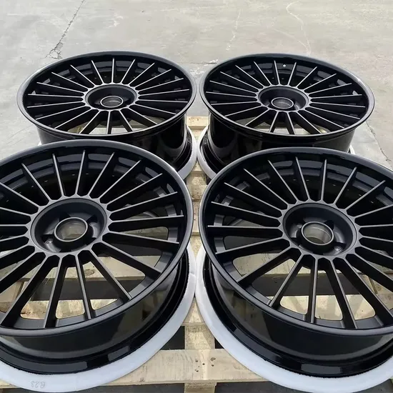 Black Forged 2-Piece Custom Aluminum Alloy 5 Holes Car Wheel
