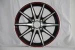 Black Machine Face 13-15 Racing Mag Wheels PCD 98-100 4/5 Hole Alloy - Image 4
