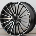 Black Machined 5 Holes Aluminum Alloy Car Wheel Rim - Image 2