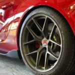 Black Red Silver 5H Golden Wheel Alloy Car Rims