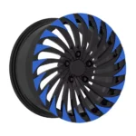 Blue Black 15 16 17 18 19 Inch Full Size Black Replica Wheel Car Wheel Durability Car Accessories - Image 2