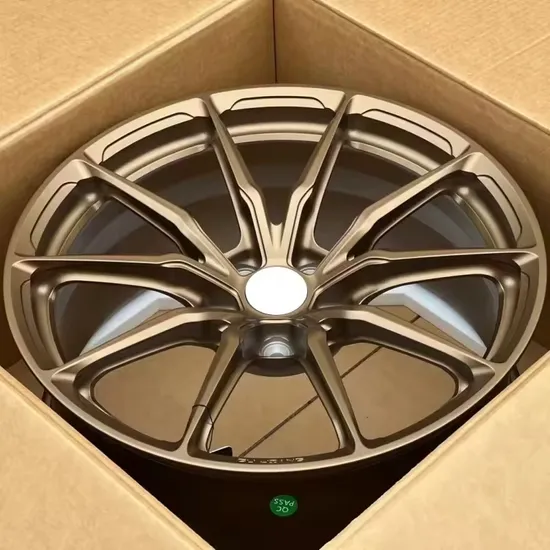 Car Alloy Wheels 5 Hole Brushed Bronze Polished Lip Forged Wheel Rim