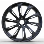 China 16 17 18 19 20 21 22 Inch 5/6 Holes High Performance Matt Black Polished Textured Finish Custom Aluminium Wheels Rims Alloy Wheels 5X114.3 5X139.7 - Image 2