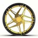 Forged Aluminum Alloy Car Spoke Hub Rims for Porsche Cayenne Land Rover Gold Customized