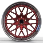 Custom 5X120 2-Piece Forged Red Concave Alloy Wheels Rims - Image 2