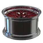 Custom 5X120 2-Piece Forged Red Concave Alloy Wheels Rims - Image 3