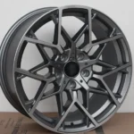 Customized Forged 5 Holes Black Painting Wheel Rim with 6061-T6 Aluminum Alloy