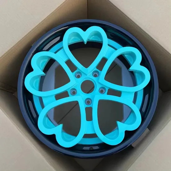 Customized Heart-Shaped Car Wheel Alloy Forged Wheel with Different Colors