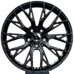 Customized Multispoke 20inch 5*114.3 Black Machine Face Aluminum Forged Alloy Passenger Car Wheels