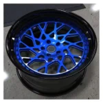 Deep-Concave Staggered Alloy Car Wheel Rims Polished Silver Chrome - Image 3