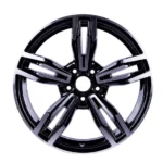 Classical Replica Black Machined Face 5 Holes Aluminum Car Wheel - Image 4