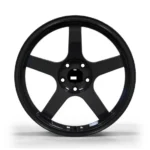 Factory Wholesale 5 Holes Durable Black Painting Aluminum Alloy Car Wheel - Image 3