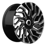 Flow Formed 6 Holes Black Machined Face Aluminum Alloy Car Rims