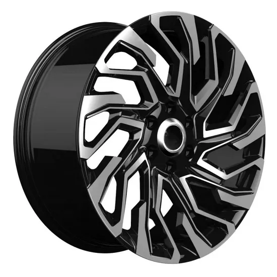 Flow Formed 6 Holes Black Machined Face Aluminum Alloy Car Rims