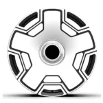Forged Black Polished Machined Face AMG Car Wheel Rims - Image 2