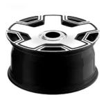 Forged Black Polished Machined Face AMG Car Wheel Rims - Image 3